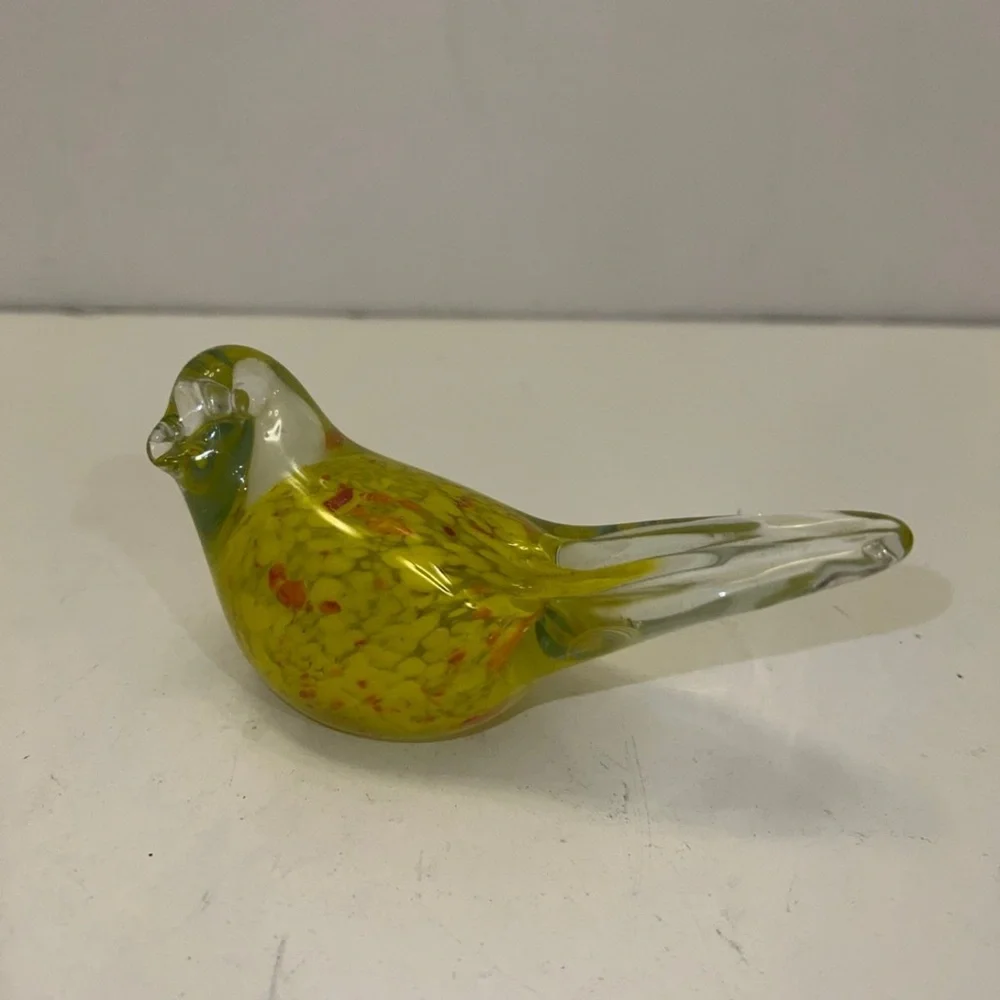 SPI HOME vintage glass bird paperweight